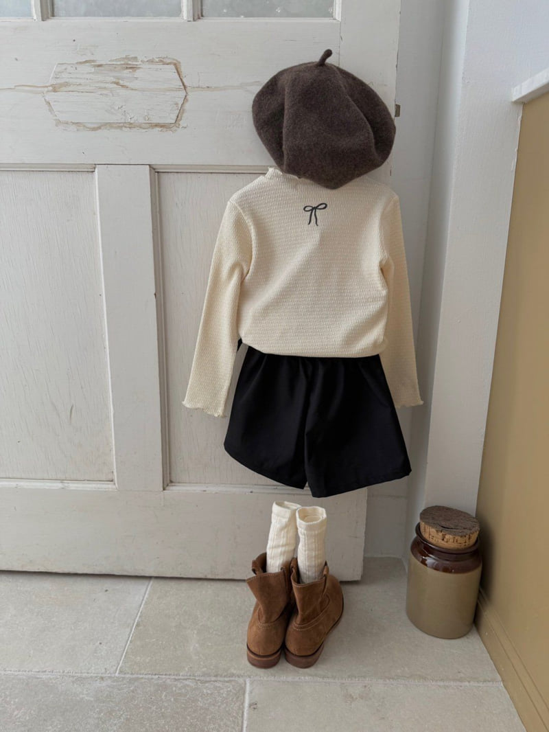 Chouette - Korean Children Fashion - #designkidswear - Pleated Ribbon Culottes - 11