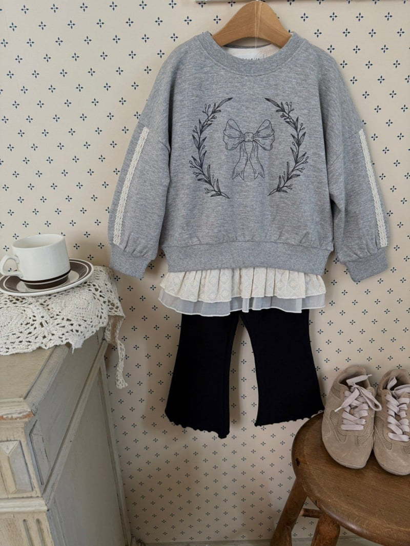 Chouette - Korean Children Fashion - #discoveringself - Cream Bootcut Leggings - 6