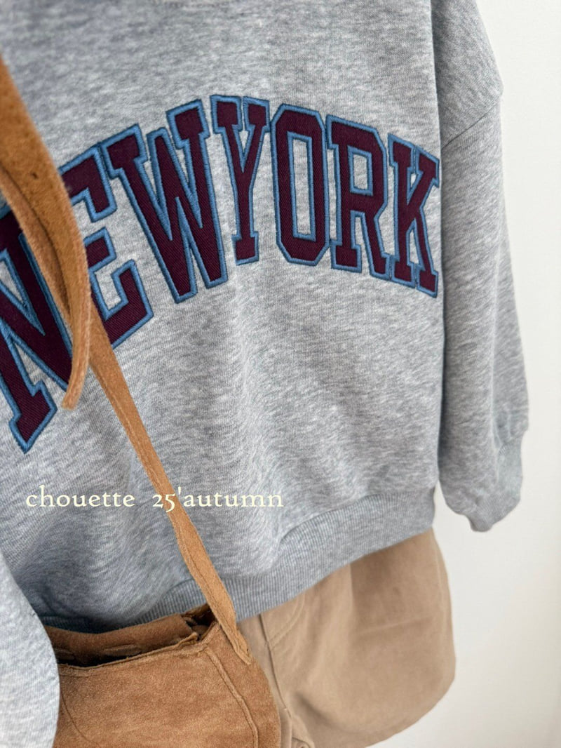 Chouette - Korean Children Fashion - #kidsshorts - New York Embroidery Sweatshirt - 7