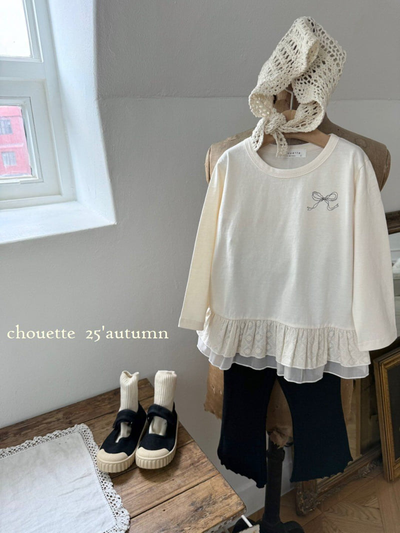 Chouette - Korean Children Fashion - #kidsshorts - Kang Kang Frill Tee - 6