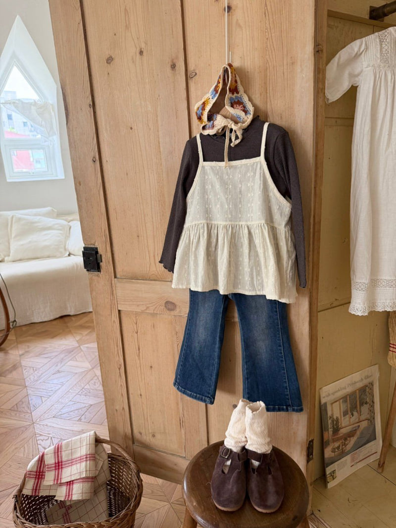 Chouette - Korean Children Fashion - #kidsstore - Ribbon Bustier - 4
