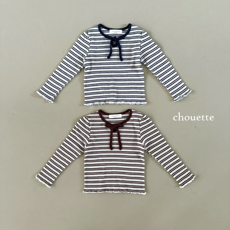 Chouette - Korean Children Fashion - #kidzfashiontrend - Fall In Ribbon Puff Tee