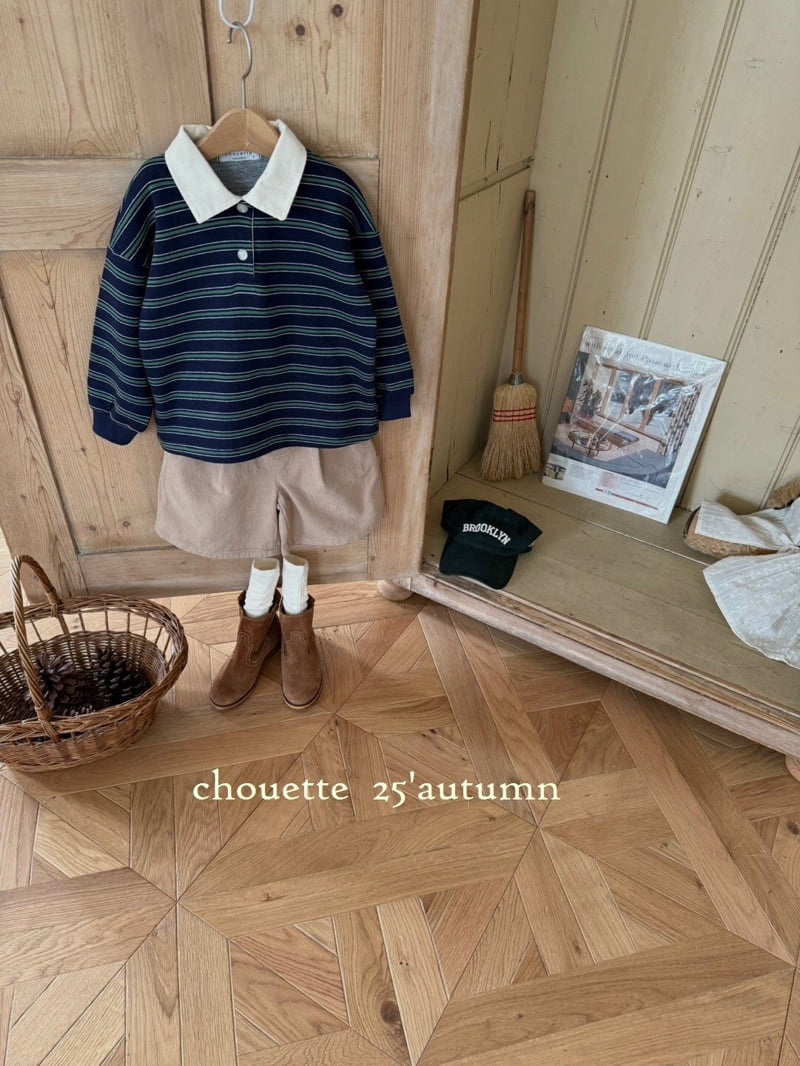 Chouette - Korean Children Fashion - #littlefashionista - Multi Rugby Collar Tee - 9
