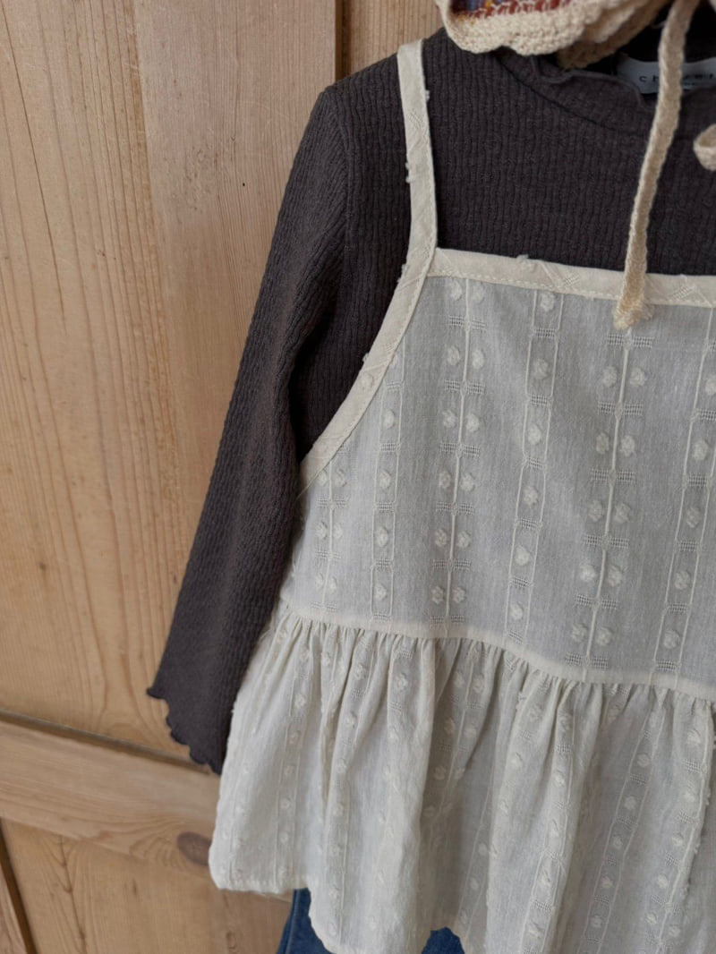 Chouette - Korean Children Fashion - #littlefashionista - Ribbon Bustier - 6