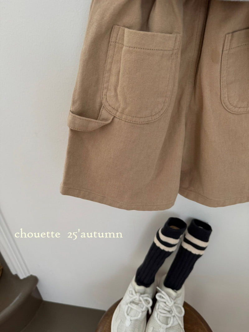 Chouette - Korean Children Fashion - #magicofchildhood - Carpenter Bermuda Pants - 6