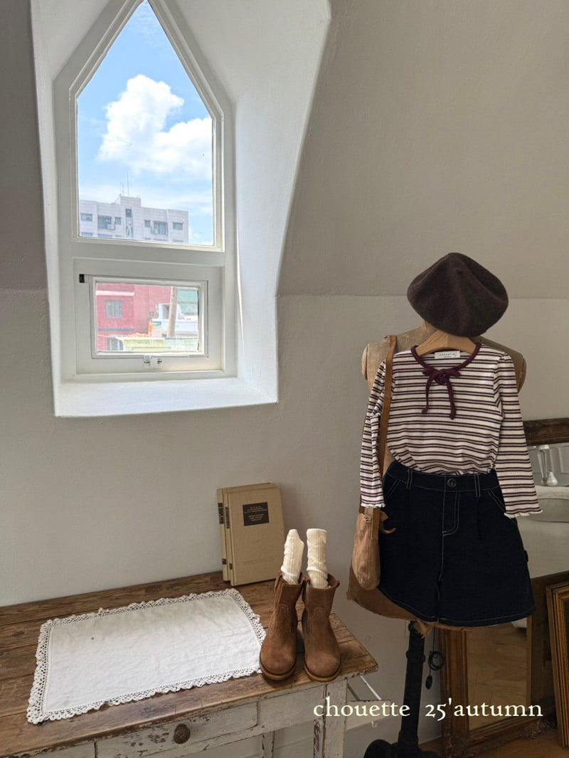 Chouette - Korean Children Fashion - #littlefashionista - Fall In Ribbon Puff Tee - 4