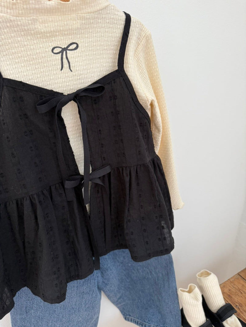 Chouette - Korean Children Fashion - #stylishchildhood - Ribbon Bustier - 12