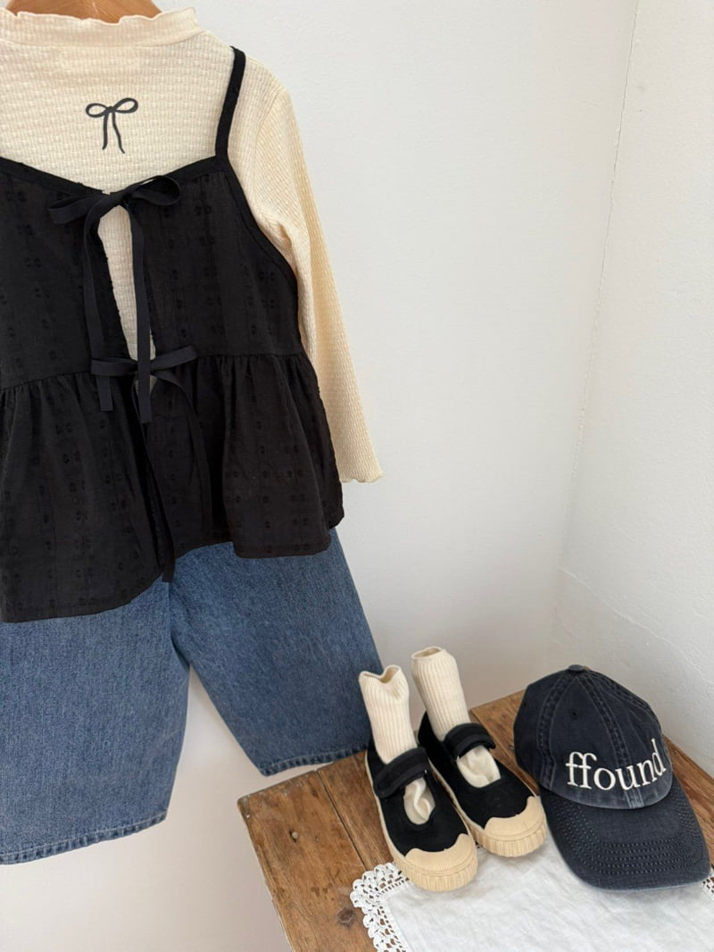 Chouette - Korean Children Fashion - #toddlerclothing - Ribbon Bustier - 11