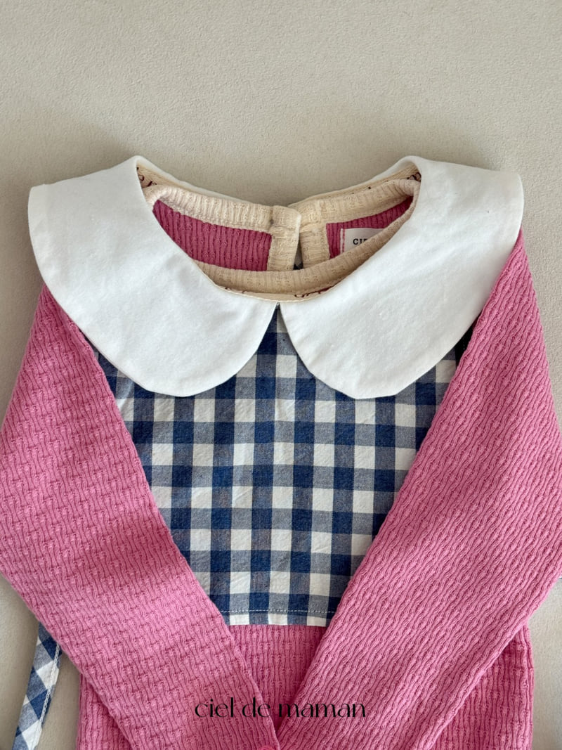 Ciel De Maman - Korean Baby Fashion - #babyboutique - Collar Check Bib - 8