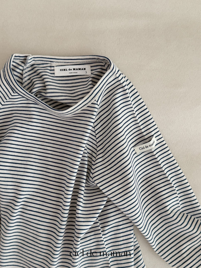 Ciel De Maman - Korean Baby Fashion - #babyboutique - Slim Stripe Tee - 7