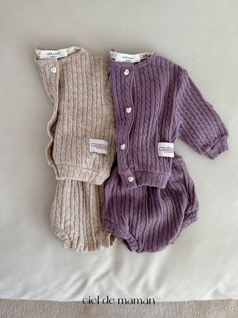 Ciel De Maman - Korean Baby Fashion - #babyboutiqueclothing - Ensemble Knit Set - 3