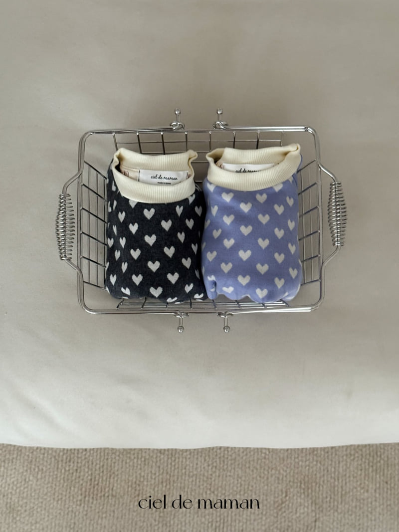 Ciel De Maman - Korean Baby Fashion - #babyboutiqueclothing - Daily Heart Set - 2