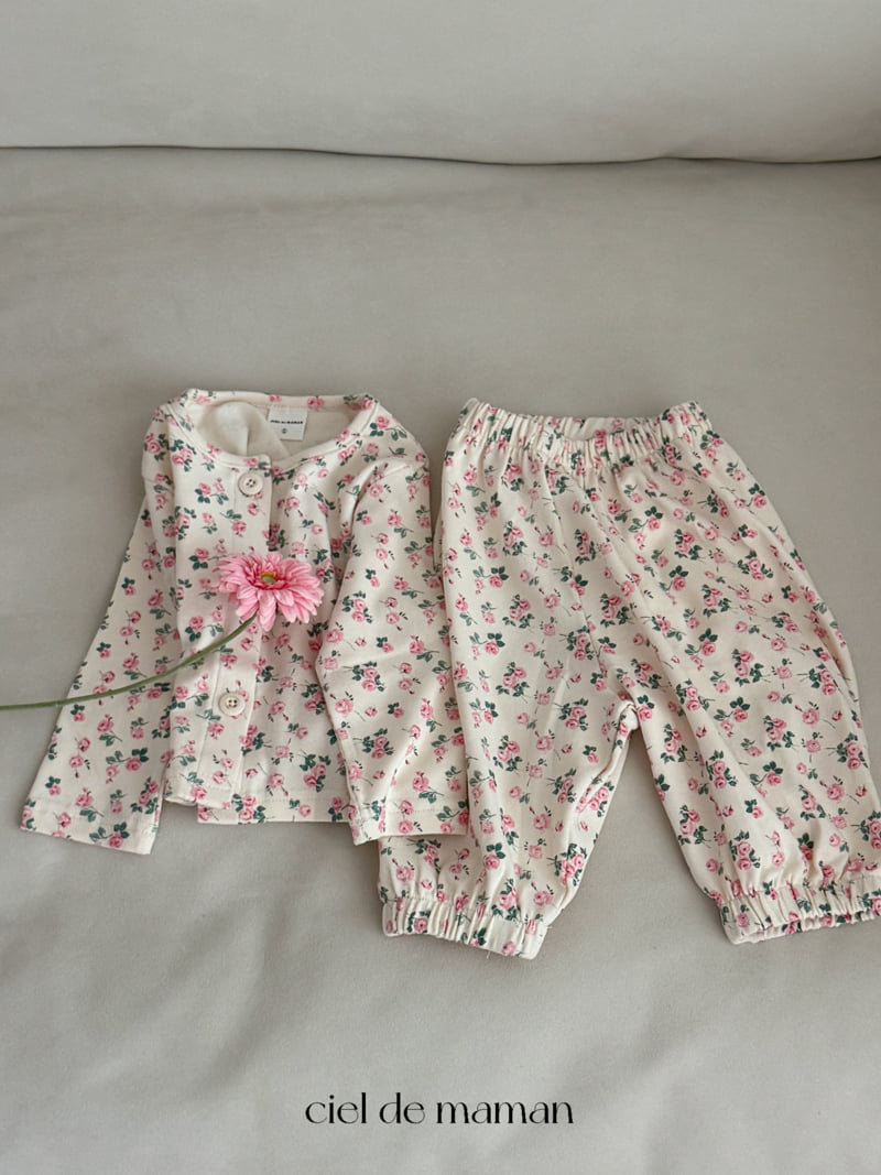 Ciel De Maman - Korean Baby Fashion - #babyboutiqueclothing - Pink Bloom Set - 2
