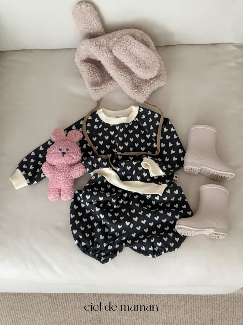 Ciel De Maman - Korean Baby Fashion - #babyclothing - Daily Heart Set - 3
