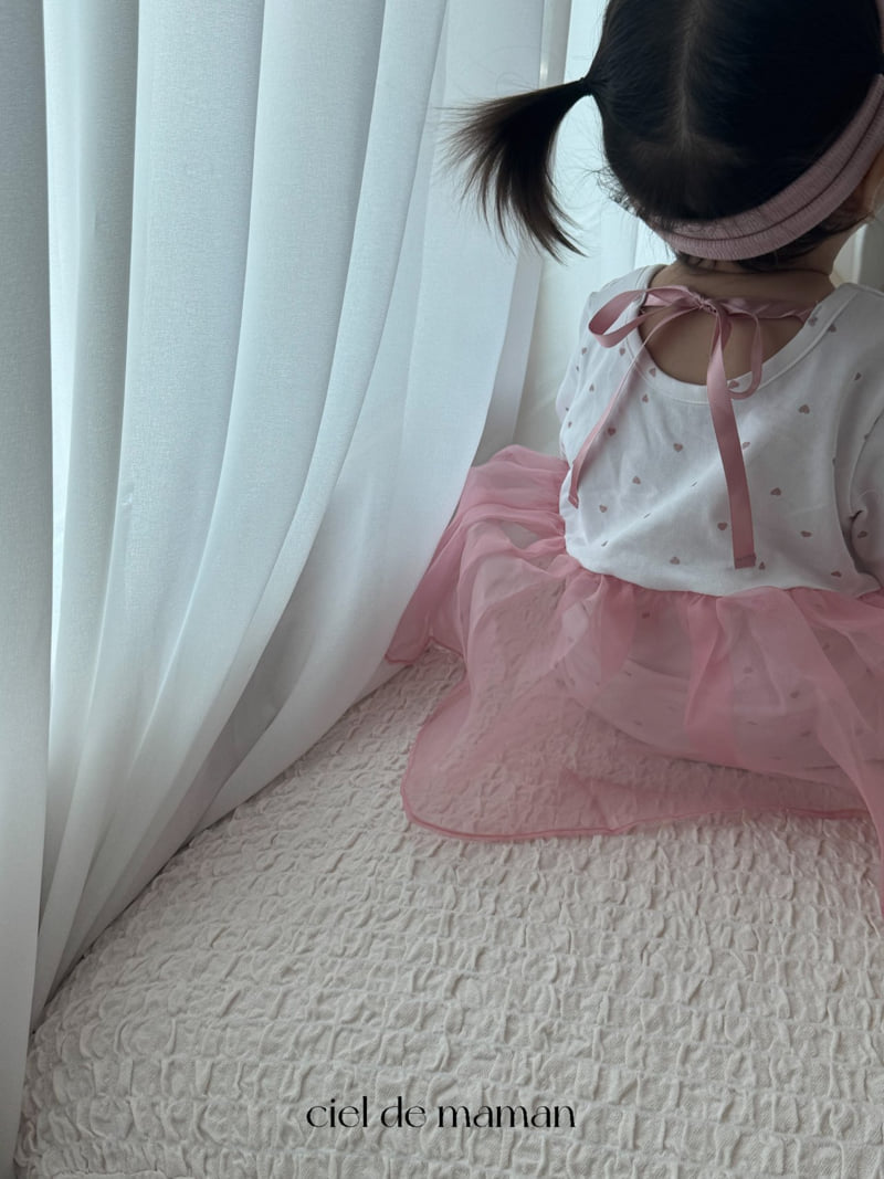 Ciel De Maman - Korean Baby Fashion - #babyclothing - Heart Chiffon OPS Suit - 12