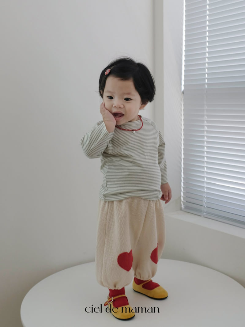 Ciel De Maman - Korean Baby Fashion - #babyclothing - Slim Stripe Tee - 9