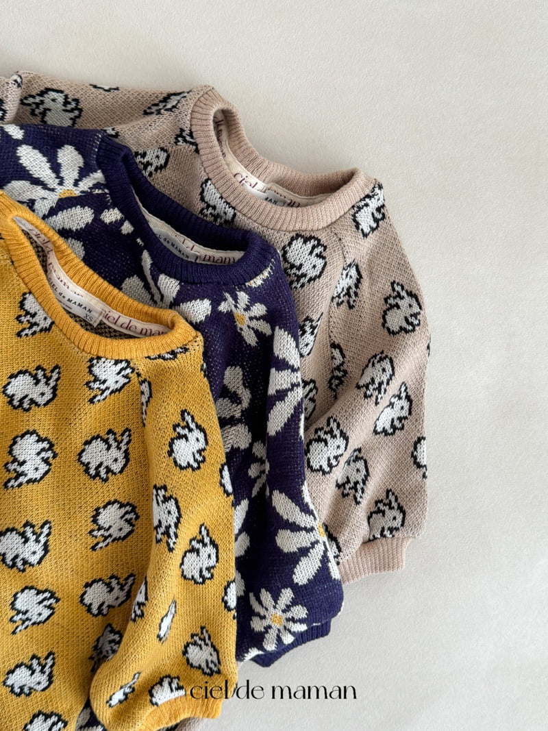 Ciel De Maman - Korean Baby Fashion - #babyfever - Flower Bunny Suit - 3
