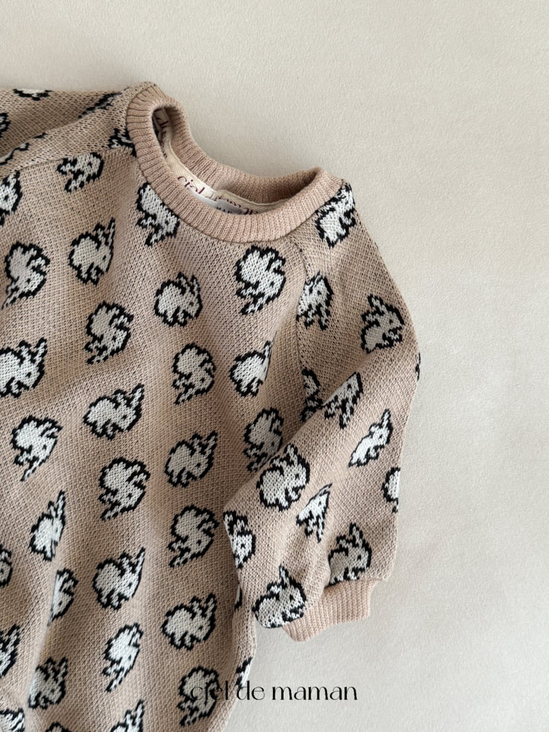 Ciel De Maman - Korean Baby Fashion - #babyfever - Flower Bunny Suit - 4