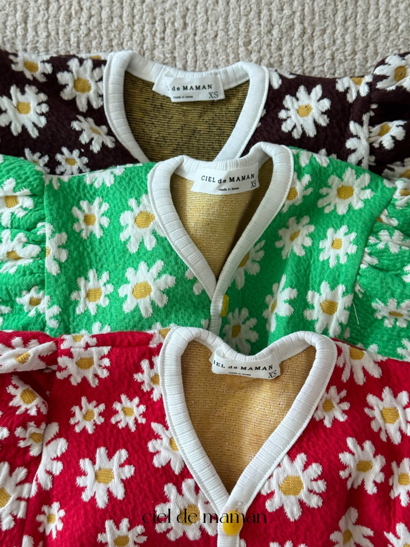 Ciel De Maman - Korean Baby Fashion - #babygirlfashion - 25 Fall Flower Balloon Suit - 3