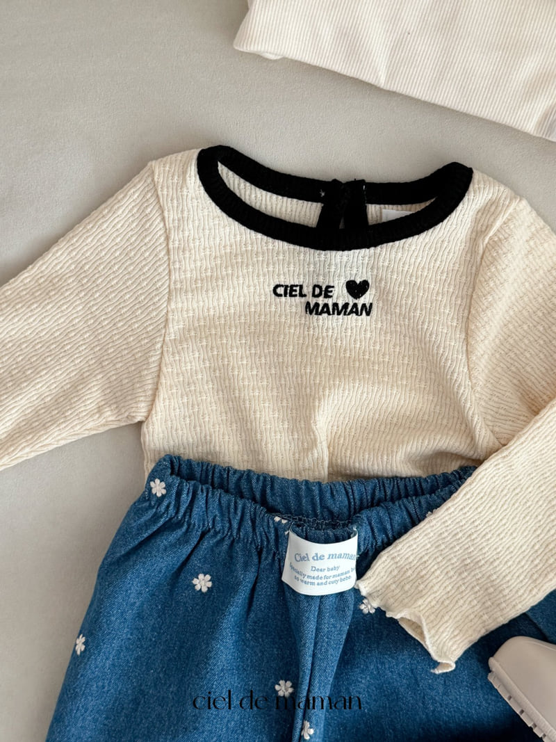 Ciel De Maman - Korean Baby Fashion - #babygirlfashion - Daisy Denim Pants - 5