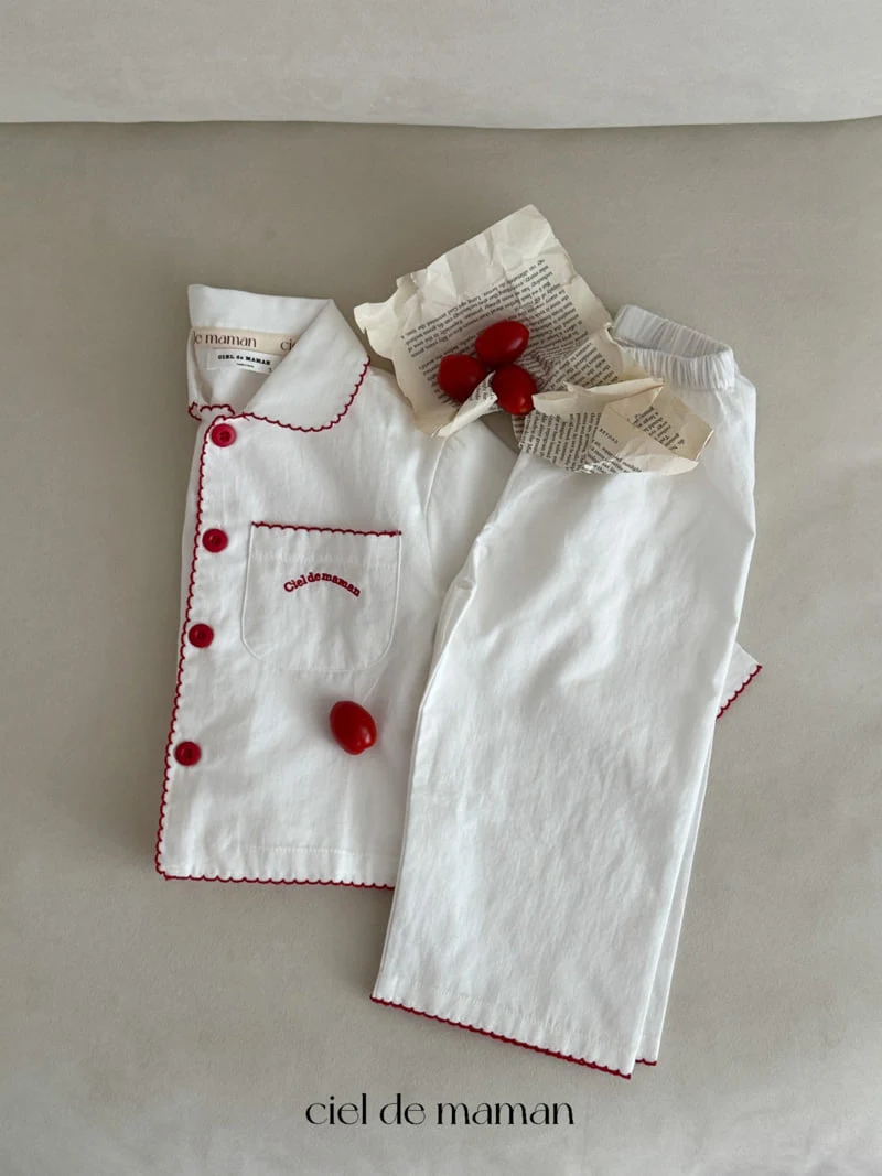 Ciel De Maman - Korean Baby Fashion - #babygirlfashion - Point Collar Pajama (Kids) - 3
