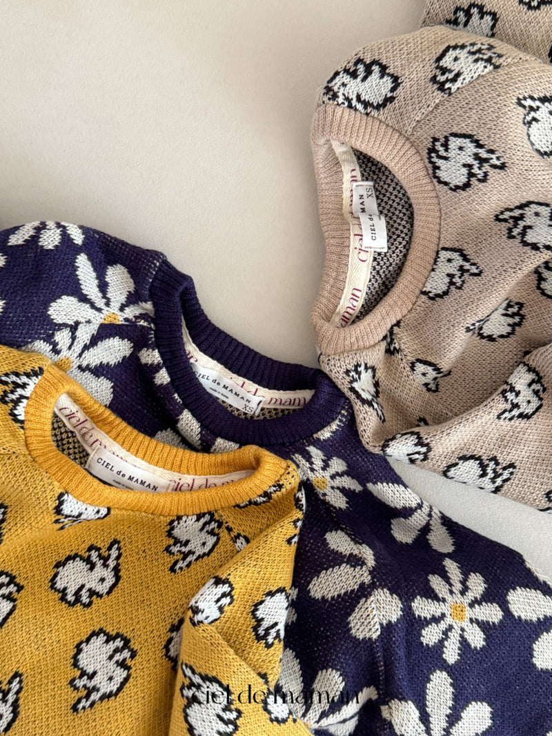 Ciel De Maman - Korean Baby Fashion - #babylifestyle - Flower Bunny Suit - 5
