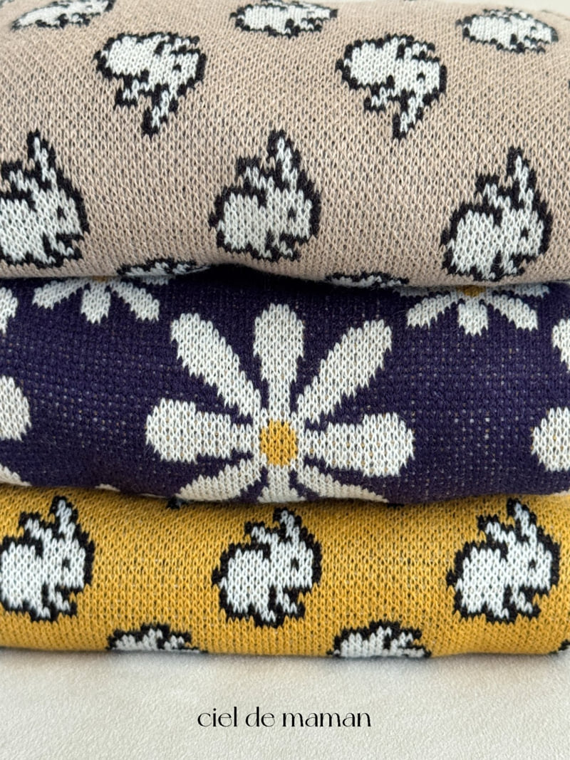 Ciel De Maman - Korean Baby Fashion - #babyoninstagram - Flower Bunny Suit - 6