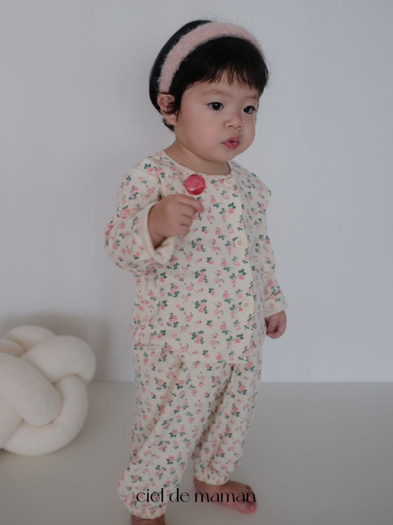 Ciel De Maman - Korean Baby Fashion - #babyoninstagram - Pink Bloom Set - 8