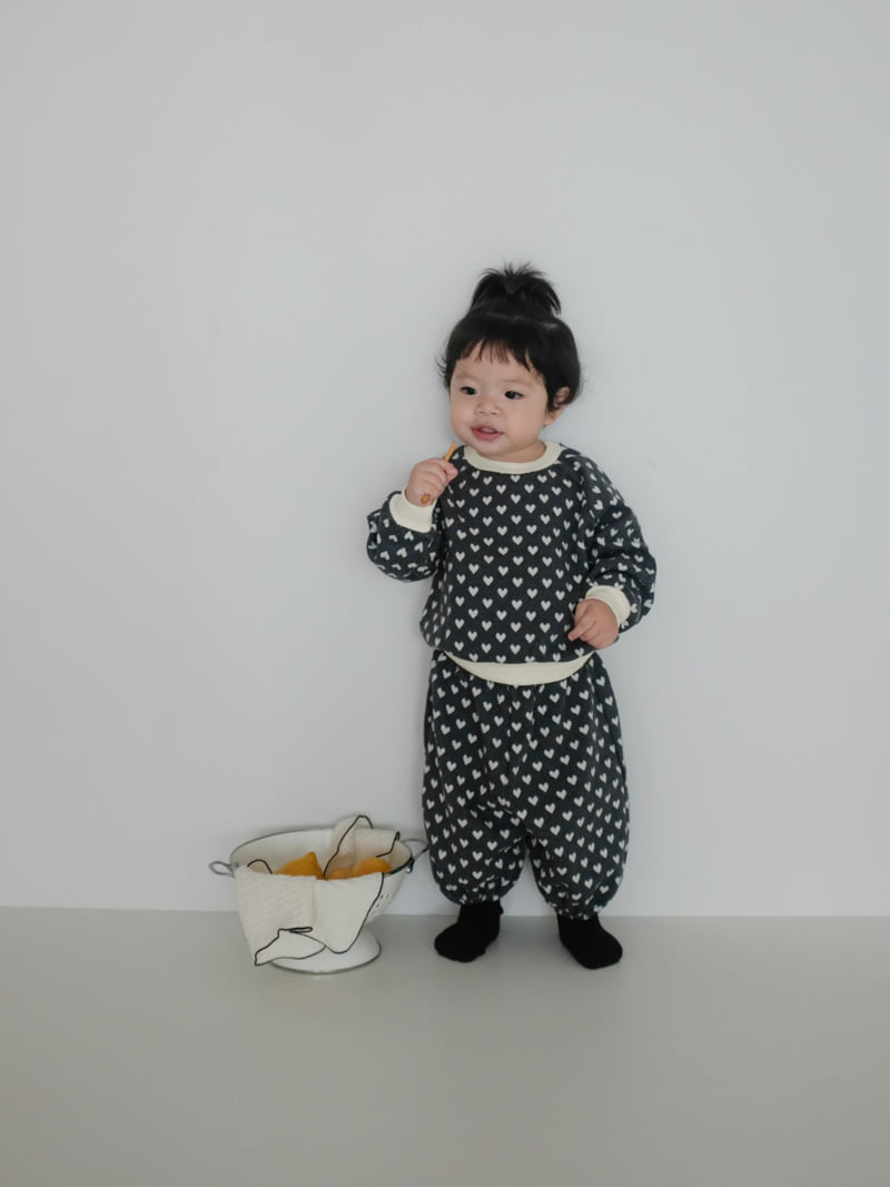 Ciel De Maman - Korean Baby Fashion - #babyootd - Daily Heart Set - 9