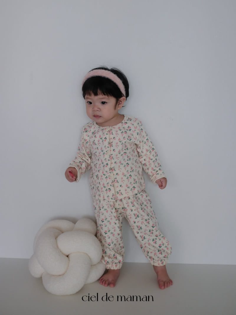Ciel De Maman - Korean Baby Fashion - #babyootd - Pink Bloom Set - 9