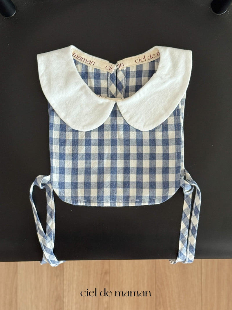 Ciel De Maman - Korean Baby Fashion - #babyoutfit - Collar Check Bib - 4