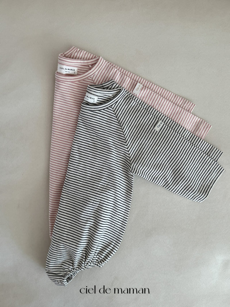 Ciel De Maman - Korean Baby Fashion - #babyoutfit - Slim Stripe Suit - 2