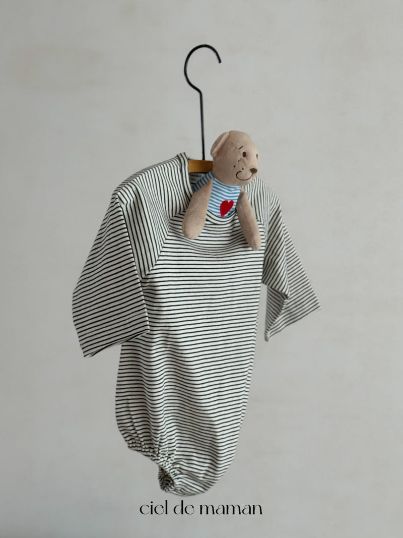 Ciel De Maman - Korean Baby Fashion - #babyoutfit - Slim Stripe Suit - 3