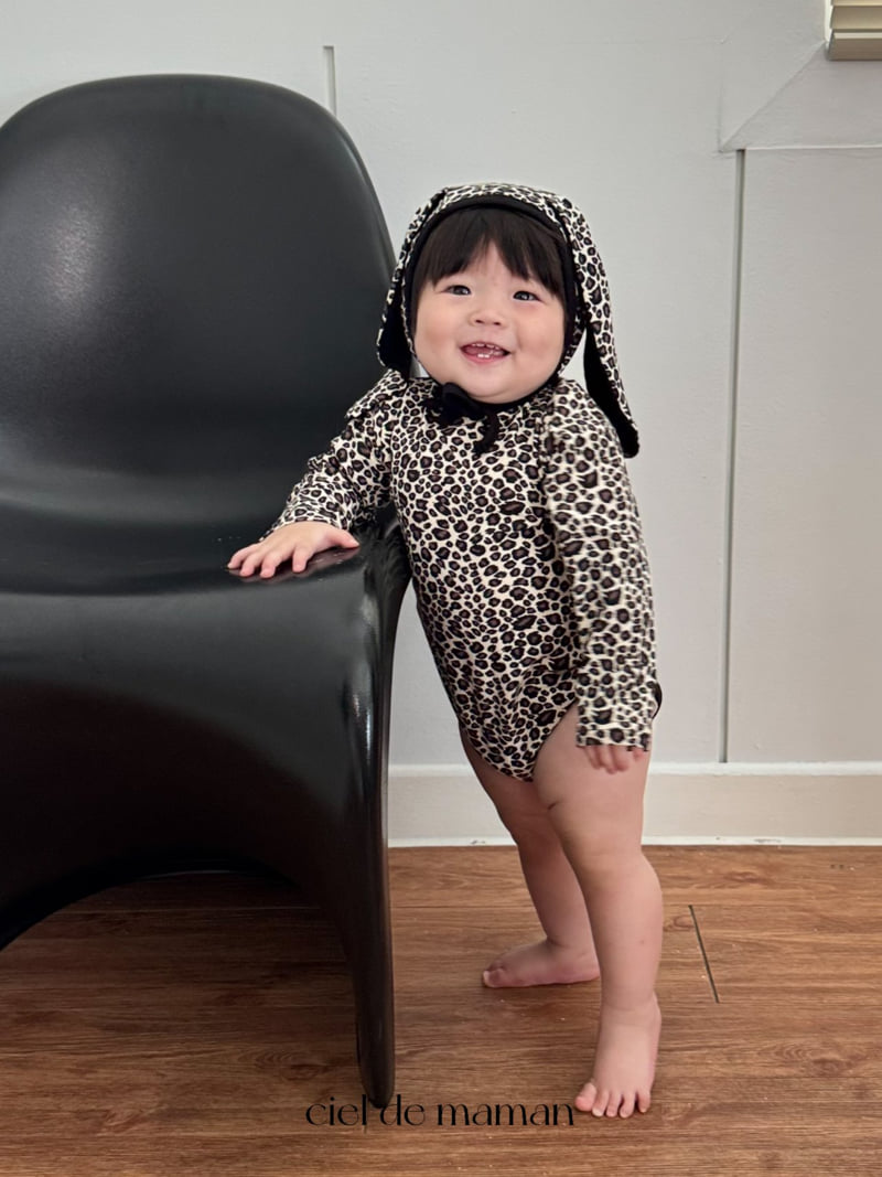 Ciel De Maman - Korean Baby Fashion - #babyoutfit - Leopard Bunny Suit - 12