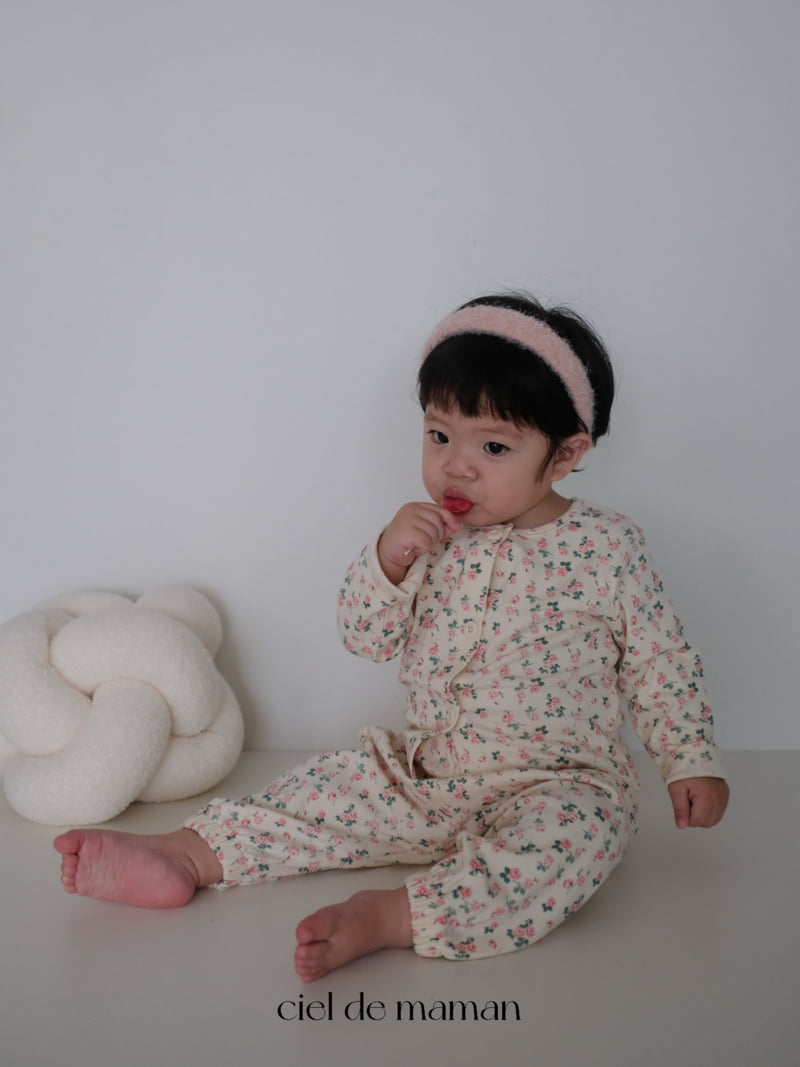 Ciel De Maman - Korean Baby Fashion - #babyoutfit - Pink Bloom Set - 10