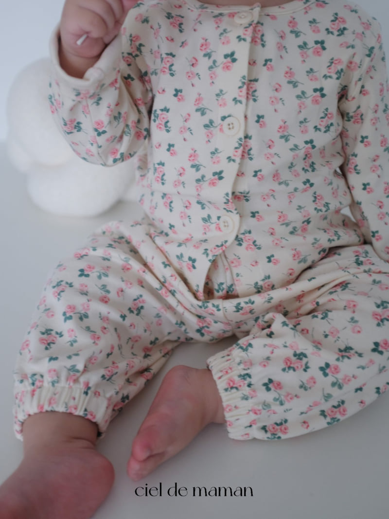 Ciel De Maman - Korean Baby Fashion - #babyoutfit - Pink Bloom Set - 11
