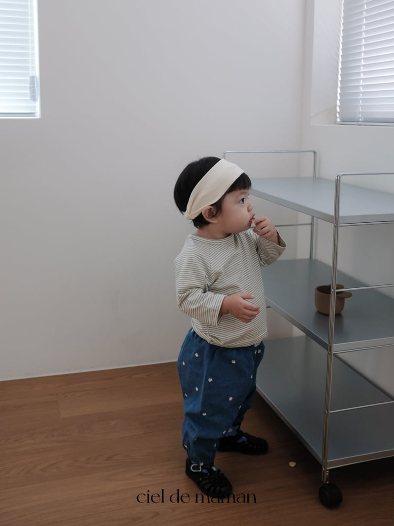 Ciel De Maman - Korean Baby Fashion - #babyoutfit - Daisy Denim Pants - 9