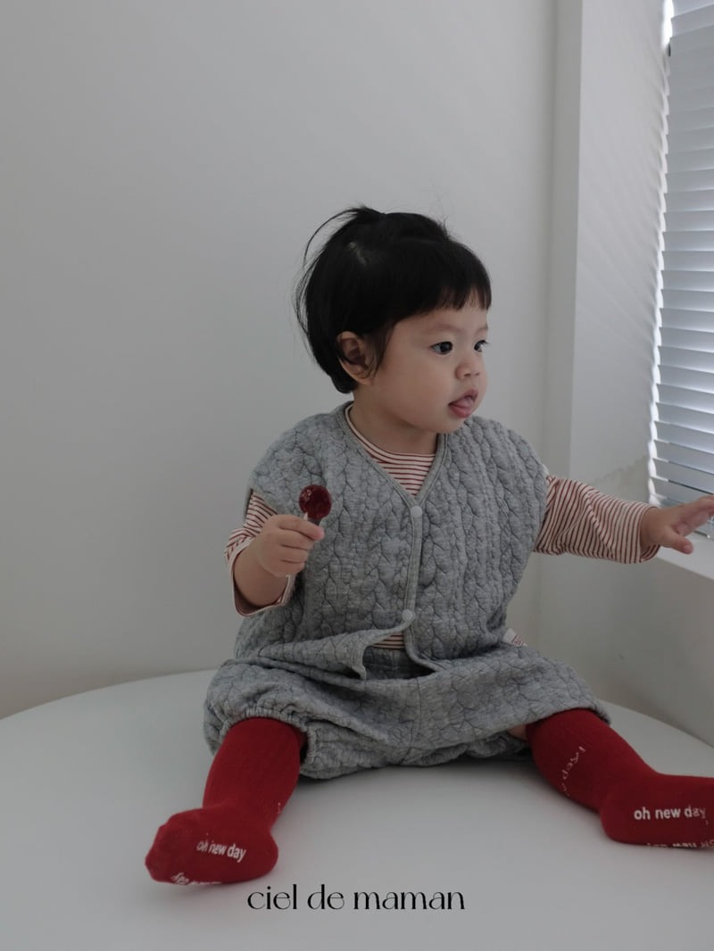 Ciel De Maman - Korean Baby Fashion - #babywear - Twisted Vest Set - 7