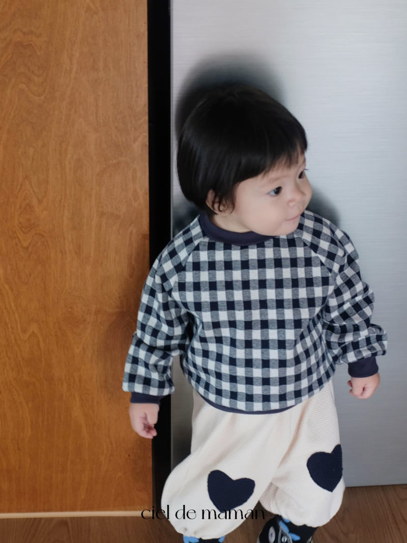 Ciel De Maman - Korean Baby Fashion - #onlinebabyboutique - Check Love It Set - 12