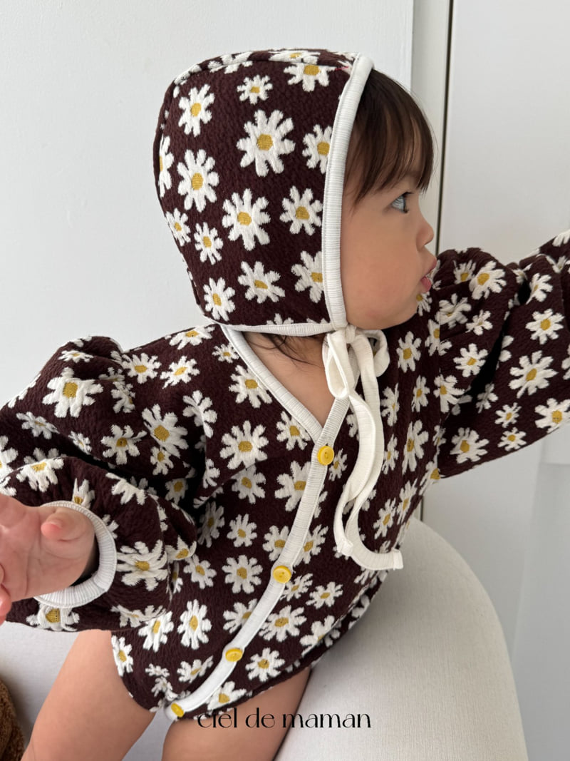 Ciel De Maman - Korean Baby Fashion - #onlinebabyboutique - 25 Fall Flower Balloon Suit - 10