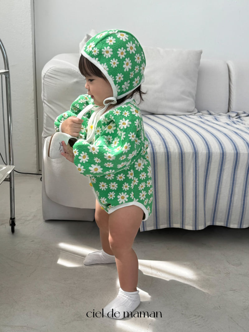 Ciel De Maman - Korean Baby Fashion - #onlinebabyshop - 25 Fall Flower Balloon Suit - 11