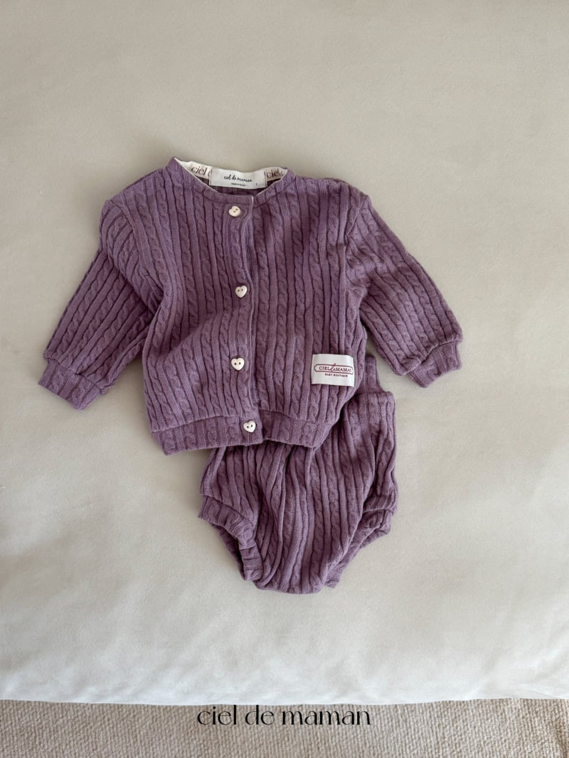 Ciel De Maman - Korean Baby Fashion - #smilingbaby - Ensemble Knit Set