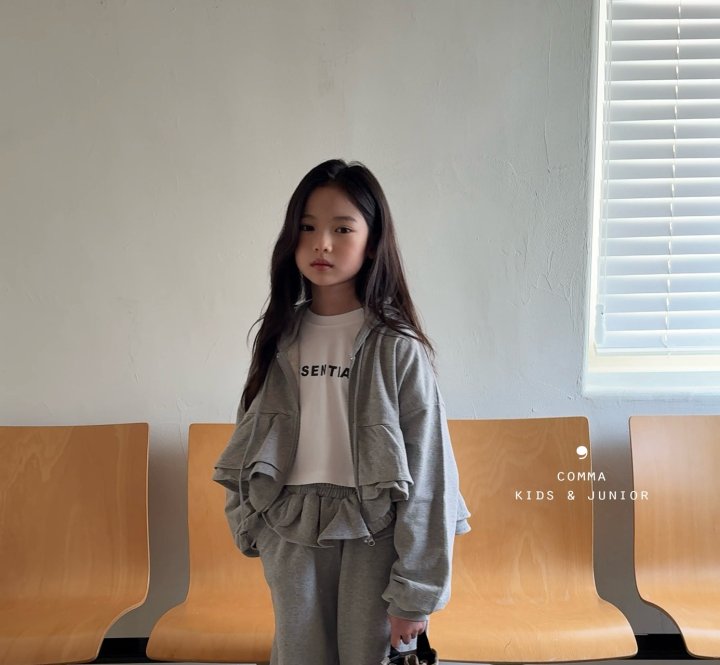 Comma - Korean Children Fashion - #Kfashion4kids - Frill Zip-up
