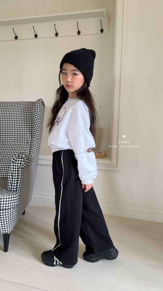 Comma - Korean Children Fashion - #Kfashion4kids - Slit Sweatshirt - 7