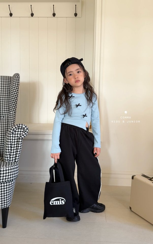 Comma - Korean Children Fashion - #Kfashion4kids - Diagonal Ribbon Tee - 5
