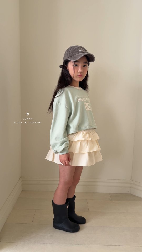 Comma - Korean Children Fashion - #Kfashion4kids - Corduroy Tiered Skirt - 9