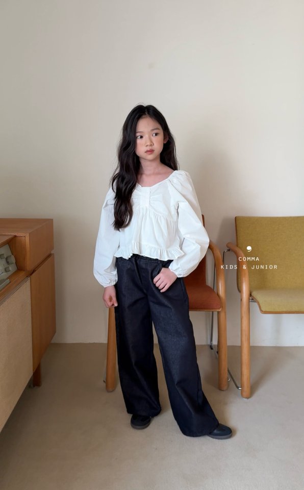Comma - Korean Children Fashion - #Kfashion4kids - Big Ribbon Blouse - 2