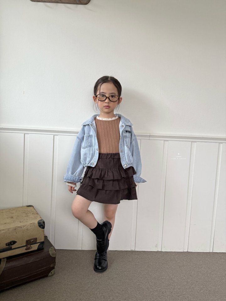 Comma - Korean Children Fashion - #Kfashion4kids - Cable Lace Tee - 7