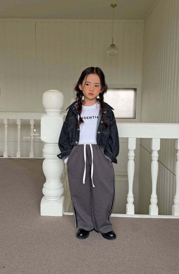 Comma - Korean Children Fashion - #childofig - Single Line Print Tee - 7