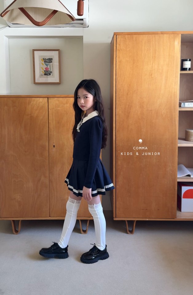 Comma - Korean Children Fashion - #childofig - Frill Collar Tee - 6